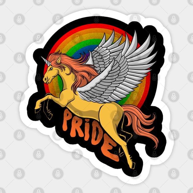 unicorn lgbt Sticker by terror machine std